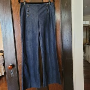 Hello Katherine Hepburn! Wide leg sailor trouser. Size 12